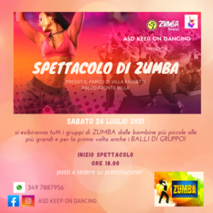 Zumba 24 luglio